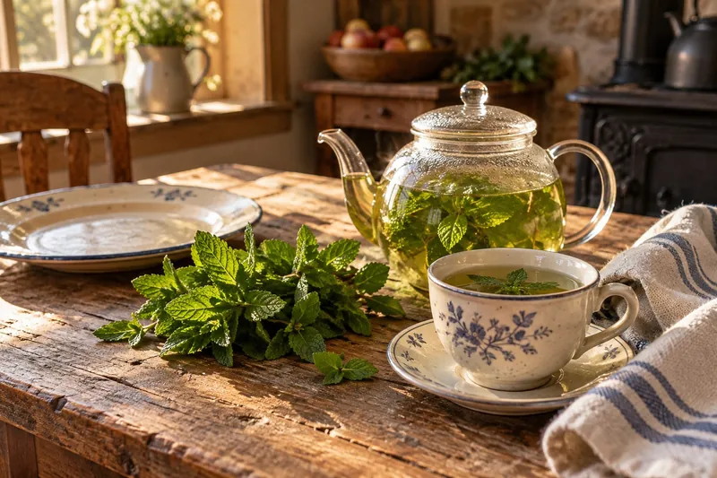 After-Supper Peppermint Tea made at home